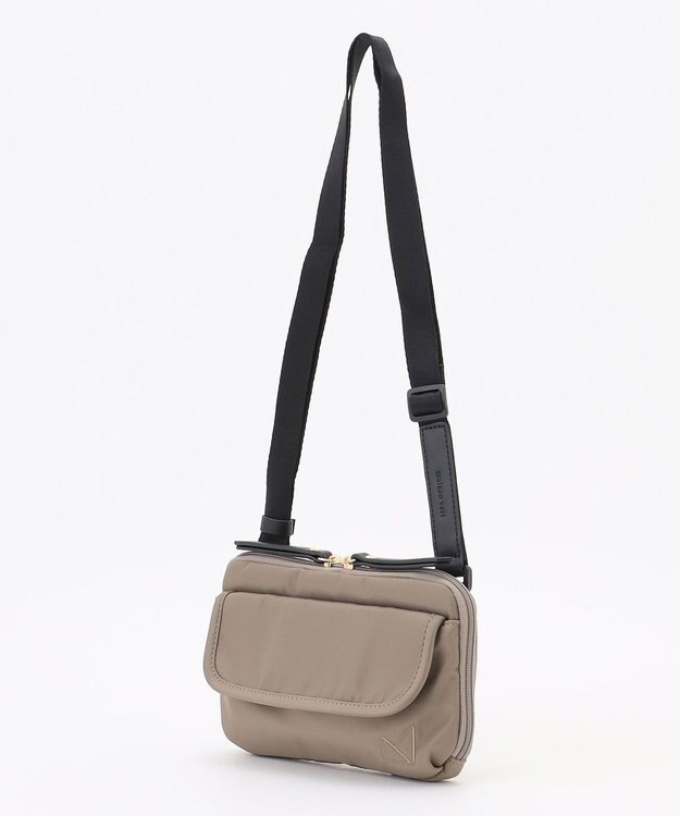 LA BAGAGERIE 【maison vert】 【撥水】撥水ナイロン多機能ポシェット グレージュ