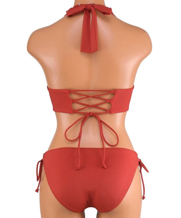 San-ai Resort（三愛水着楽園） ナチュラルだけどしっかり盛れる【ナチュラルアップブラ】　ノンワイヤービキニ　7M・9M　【San-ai Resort（サンアイリゾート）】 オレンジ