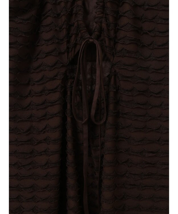 Green Parks カップ付きフリル生地キャミワンピース Brown