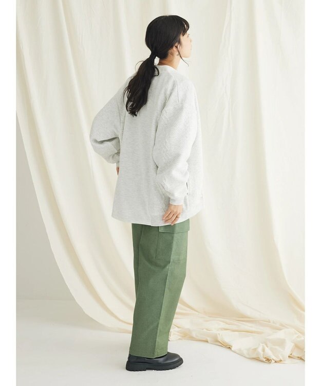 CRAFT STANDARD BOUTIQUE JQカット切り替えカーディガン2 Oatmeal