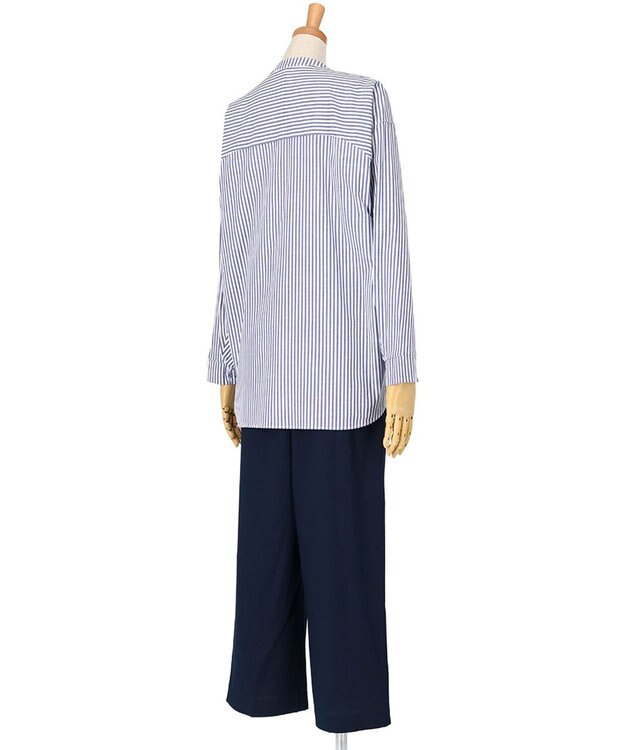 ワコール／睡眠科学 パジャマ 長袖 長ズボン 綿混(本体) ここちよく眠れる 寝返りしやすい レディース YDX509 睡眠科学／ワコール ブルー