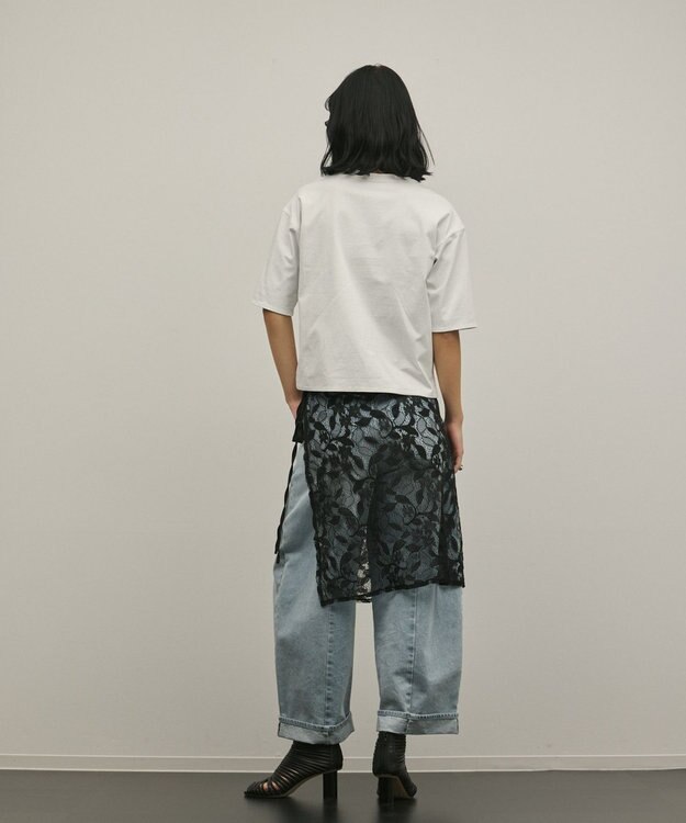 GRACE CONTINENTAL レイヤードロゴＴシャツ ホワイト