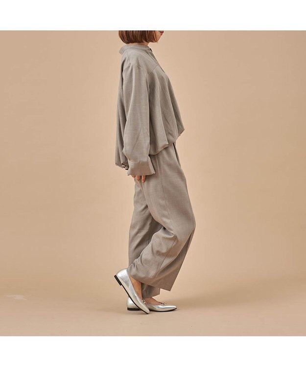 MODE ET JACOMO <carino>【レイン対応】中敷きデザインバレエシューズ シルバー