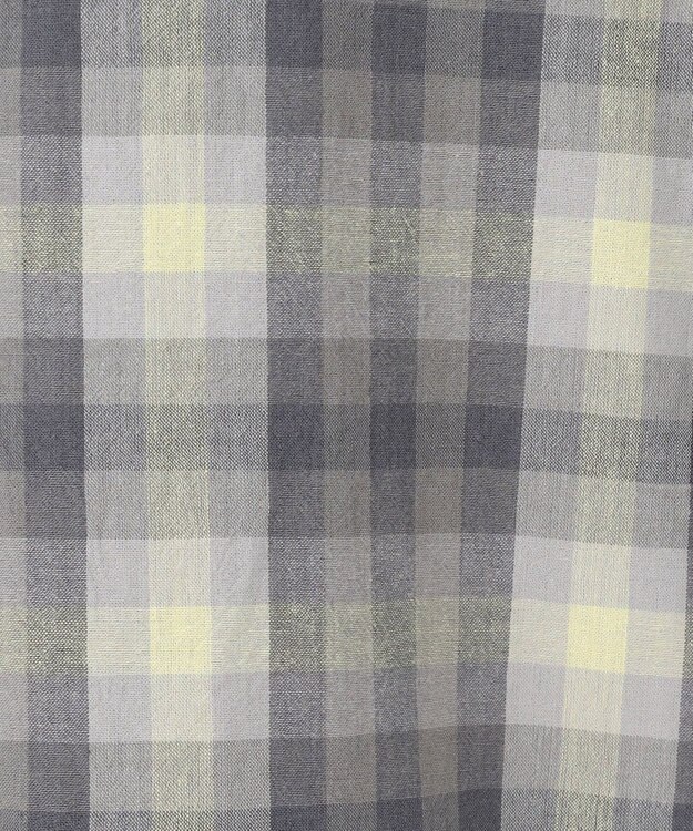 J.PRESS MEN 【J.PRESS ORIGINALS】【UNISEX】Indian Madras Open Shirts / Baggy-Fit ライトグレー系4