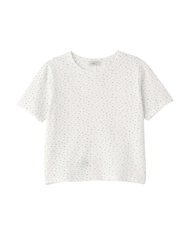 earth music&ecology アイレットミニ裏毛Tシャツ Off White