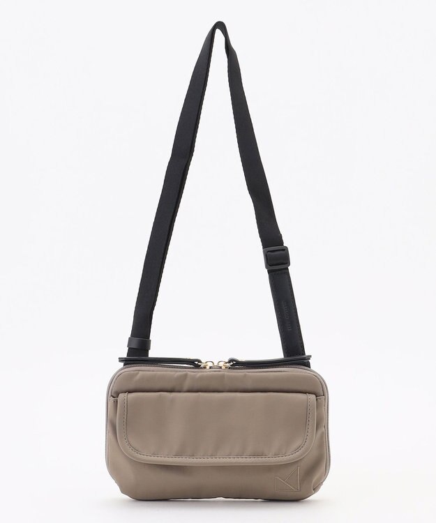 LA BAGAGERIE 【maison vert】 【撥水】撥水ナイロン多機能ポシェット グレージュ