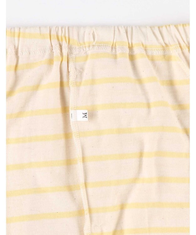 une nana cool 【綿100%】コットンボーダーパジャマ MADE WITH LIBERTY FABRIC イエロー