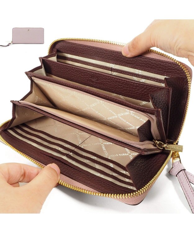 PELLE BORSA ラウンドファスナー長財布 Reinette Goods レネットグッズ 4743 ライラック