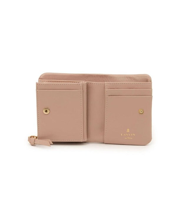 LANVIN en Bleu ペアル 二つ折Lファスナー財布 ピンク