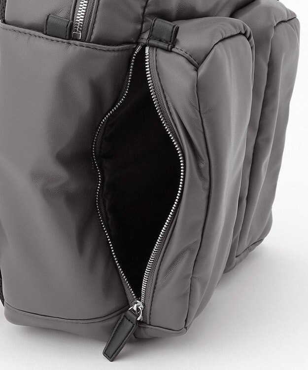 JOSEPH HOMME シンセティックソフトレザー　バックパック グレー系