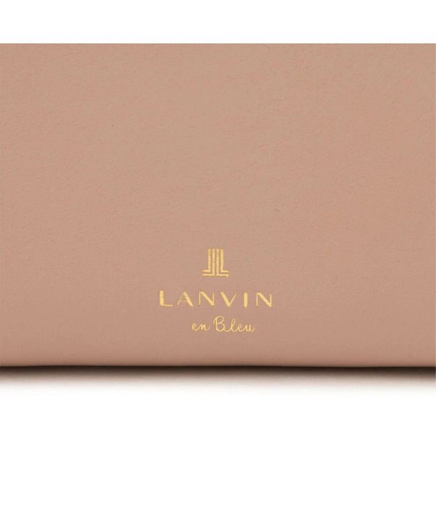 LANVIN en Bleu ペアル 二つ折Lファスナー財布 ピンク