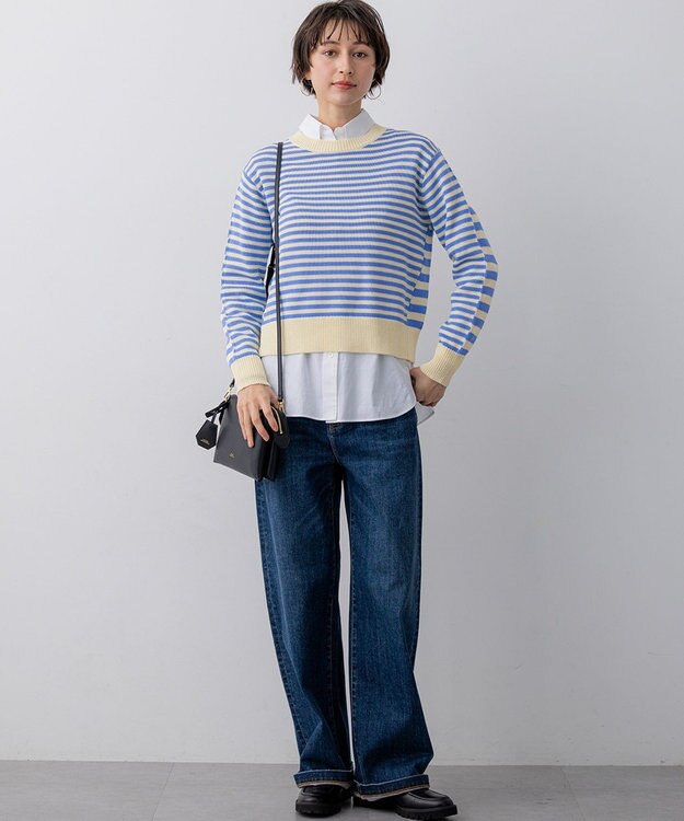 23区 【一部先行予約/VERY掲載】CANCLINI シャーティング ベーシックシャツ ホワイト系