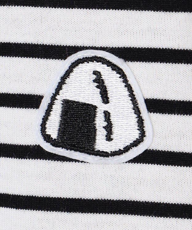 ANY KIDS 【ke ke ke】GOOD MORNING ボーダーチュニック ワンピース ブラック×ホワイトボーダー