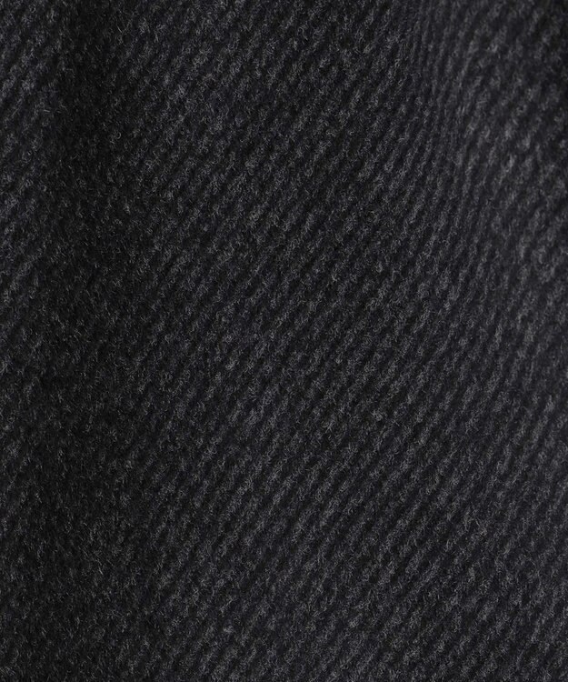 GOTAIRIKU アンゴラビーバー ステンカラーコート グレー系8(ストライプ)