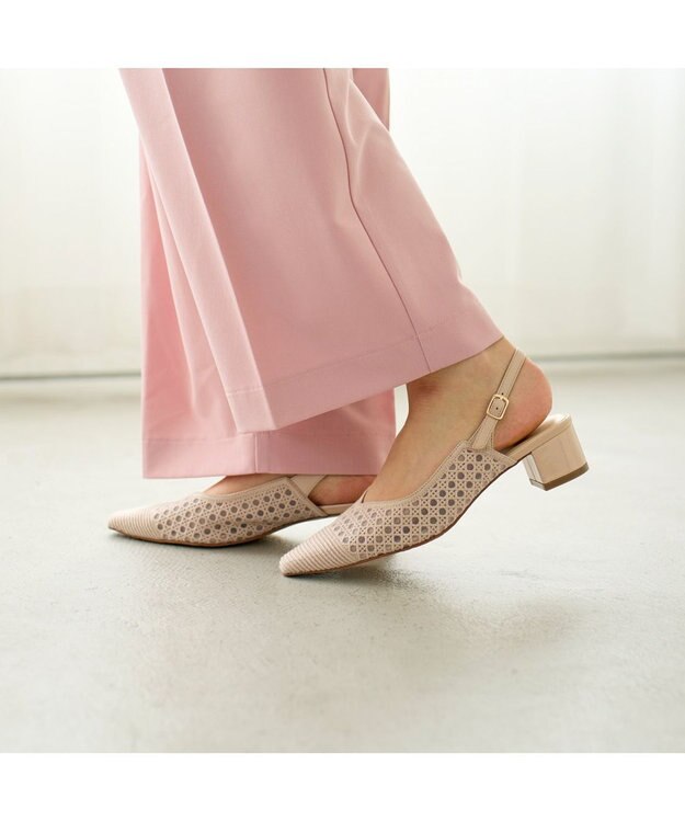 Riz raffinee <Riz raffinee>バックストラップパンプス ライトベージュ