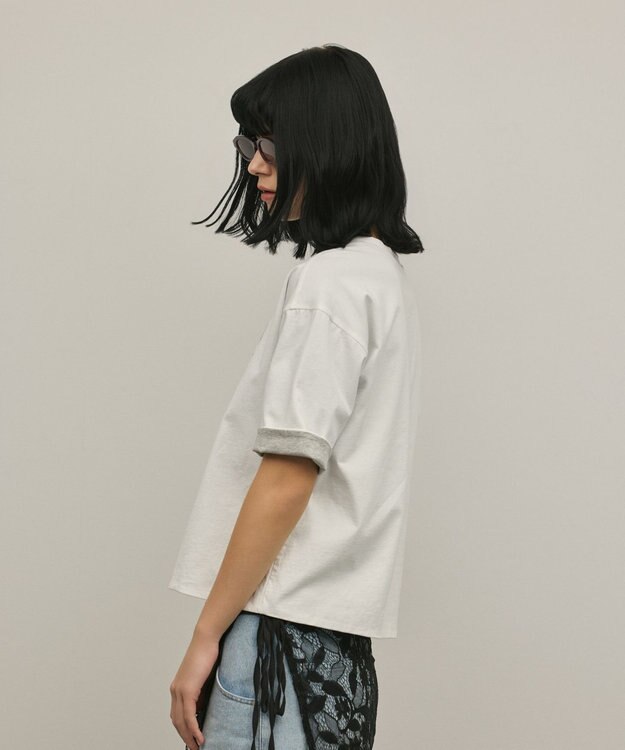 GRACE CONTINENTAL レイヤードロゴＴシャツ ホワイト