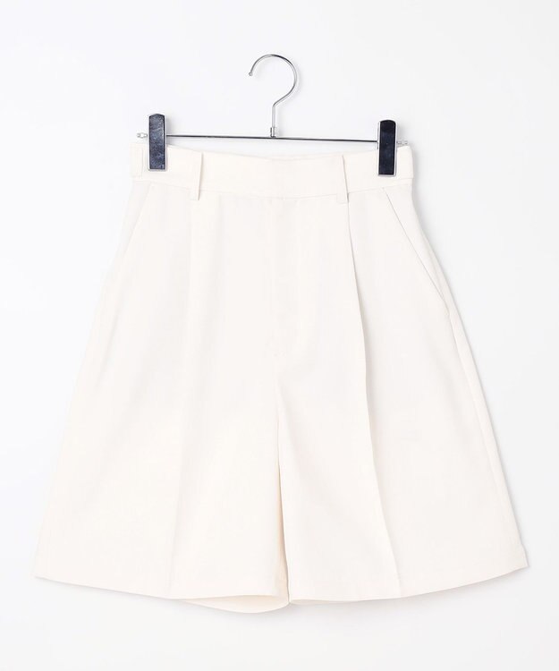 #Newans ストレートシルエットハーフパンツ ホワイト