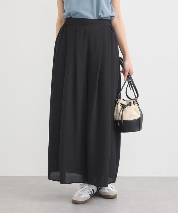 earth music&ecology 選べる丈アソートスカーチョ Black