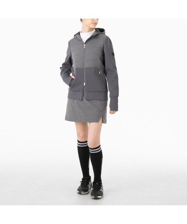 ZERO HALLIBURTON ハイブリット中綿ブルゾン ZHG-W4A 4a 82875 ゴルフウェア グレー