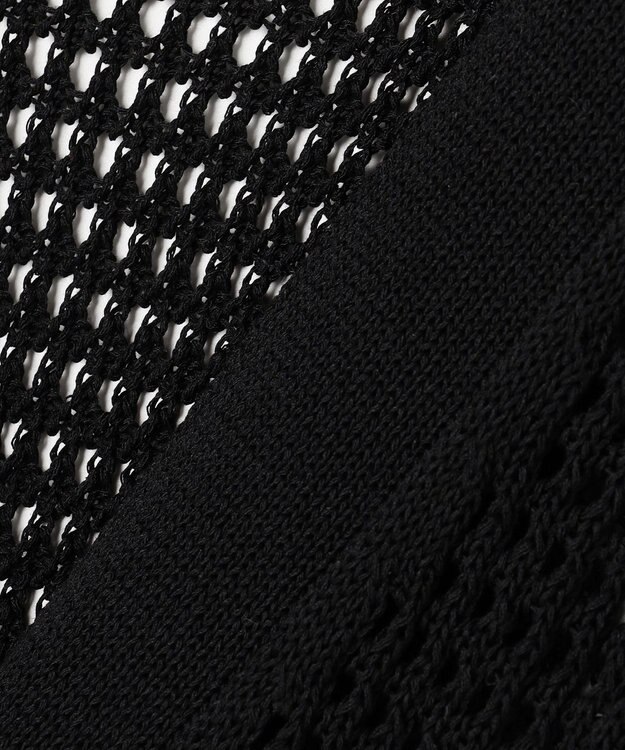 uncrave メッシュニット カーディガン ブラック