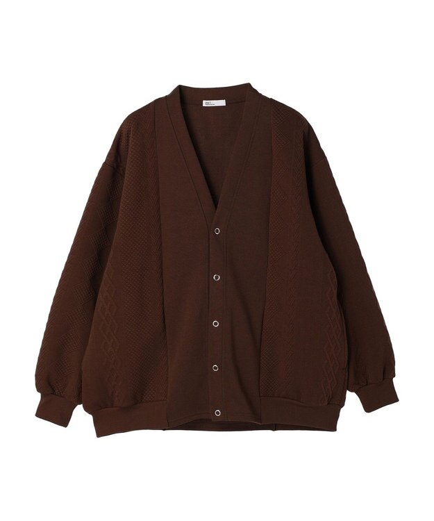 CRAFT STANDARD BOUTIQUE JQカット切り替えカーディガン1 Brown