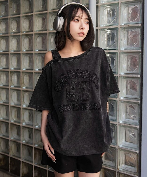 WEGO タンクレイヤードワンショルビッグT スミクロ