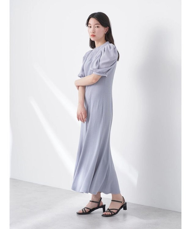 earth music&ecology リブドッキングワンピース Gray