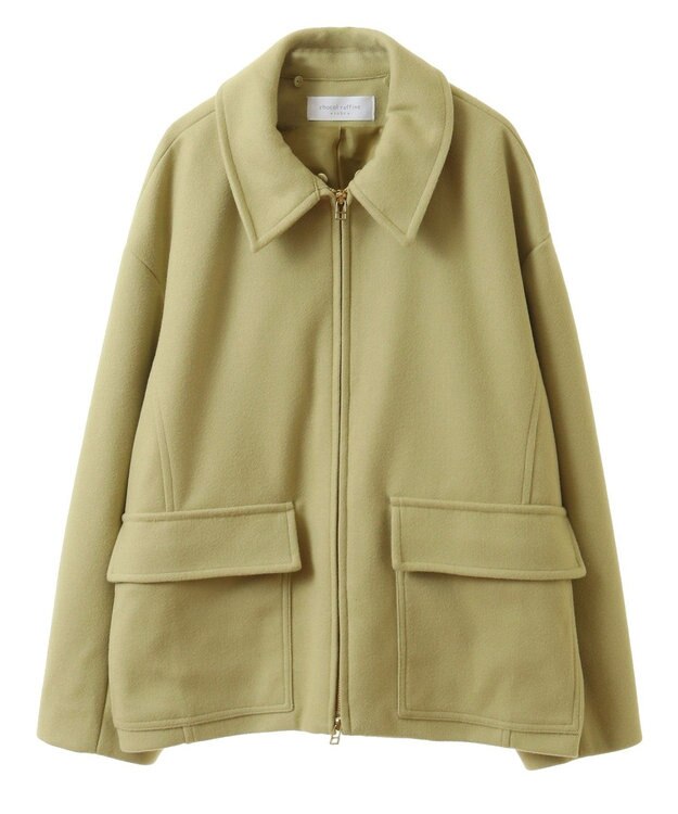 Green Parks ２ＷＡＹニットフードウールライクジャケット Yellow