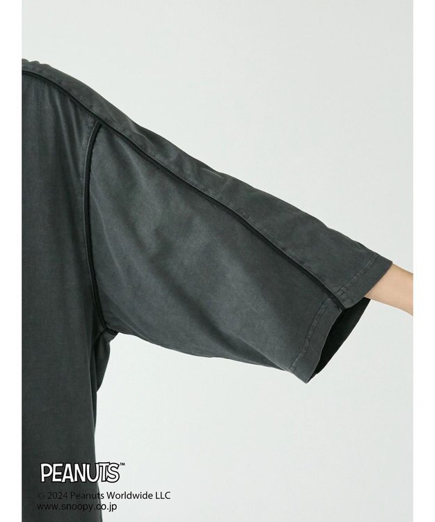 CRAFT STANDARD BOUTIQUE 【ユニセックス】PEANUTS/スヌーピー ゲームシャツTEE Charcoal Gray