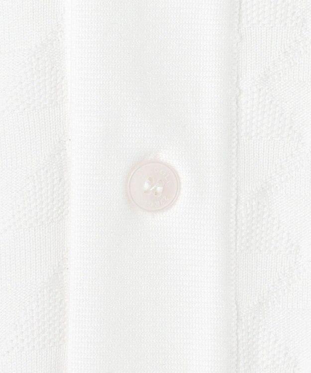 23区GOLF 【MEN】フラッグジャガードニットポロシャツ ストレッチ 半袖 ホワイト系