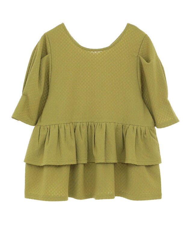 Green Parks ・ＰｅｔｉｔＦｌｅｕｒ　２ｗａｙダイヤ柄プルオーバ Green