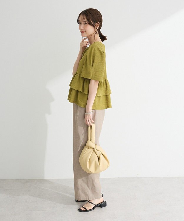 Green Parks ・ＰｅｔｉｔＦｌｅｕｒ　２ｗａｙダイヤ柄プルオーバ Green