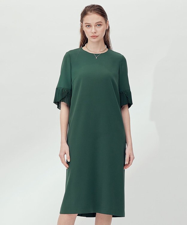 23区 S 【APPLAUDIR】ダブルクロス ドレス グリーン