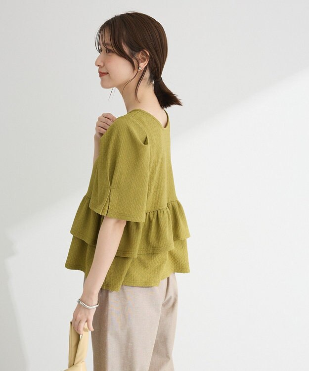 Green Parks ・ＰｅｔｉｔＦｌｅｕｒ　２ｗａｙダイヤ柄プルオーバ Green