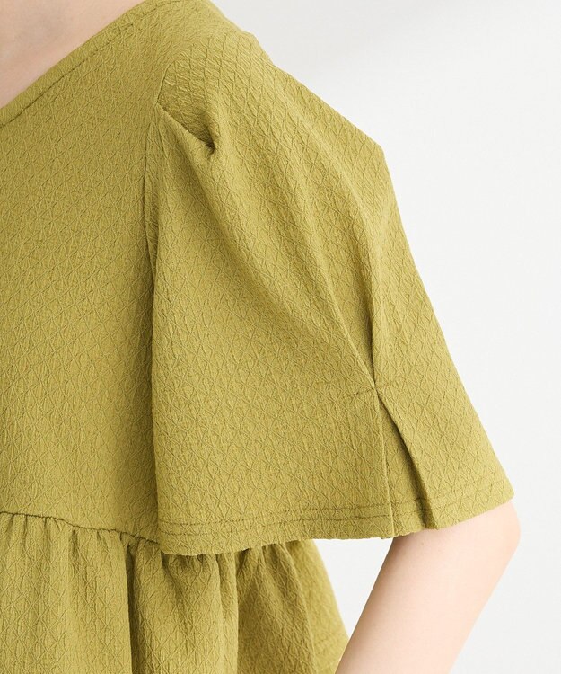 Green Parks ・ＰｅｔｉｔＦｌｅｕｒ　２ｗａｙダイヤ柄プルオーバ Green