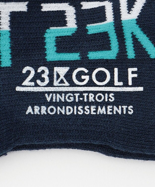 23区GOLF 【MEN】ロゴ アンクルソックス ネイビー系
