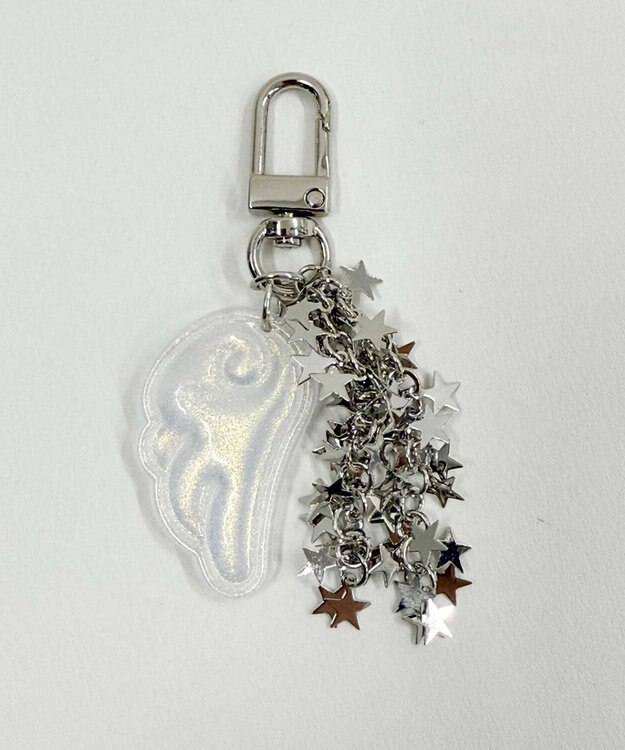 WEGO トゥインクルスターエンジェルキーホルダー ホワイト