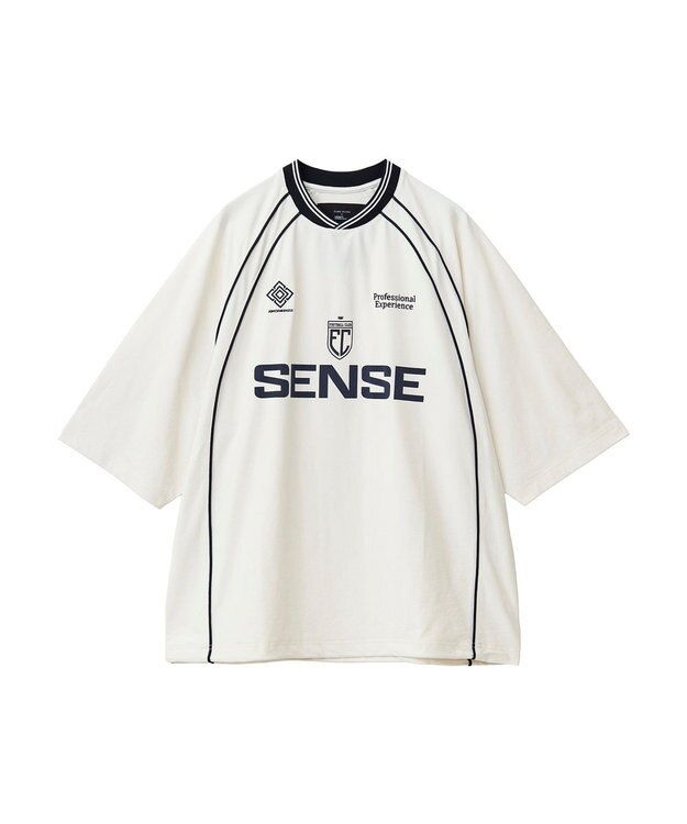 CRAFT STANDARD BOUTIQUE 接触冷感/UVカット/イージーケア/ストレッチ/ゲームシャツ-B Off White