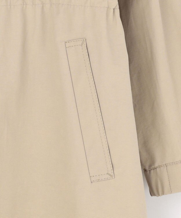 自由区 S コットンナイロンタッサースタンドカラー コート ベージュ