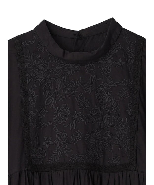 CRAFT STANDARD BOUTIQUE ２ＷＡＹインドコットン刺繍ワンピース Black