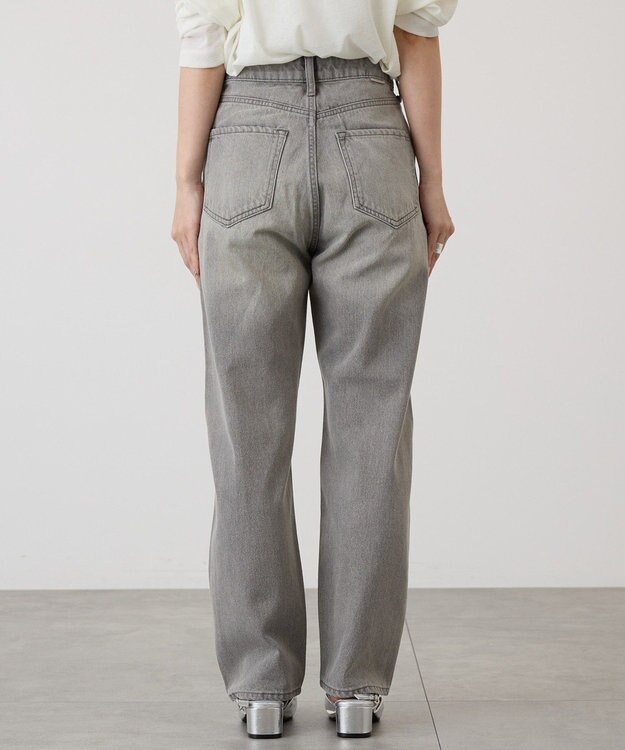 AMERICAN HOLIC ルーズストレートデニムパンツ Gray
