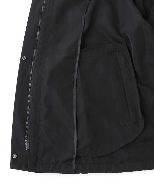 ICB 【洗える】 エステルメモリータフタ ブルゾン ブラック系