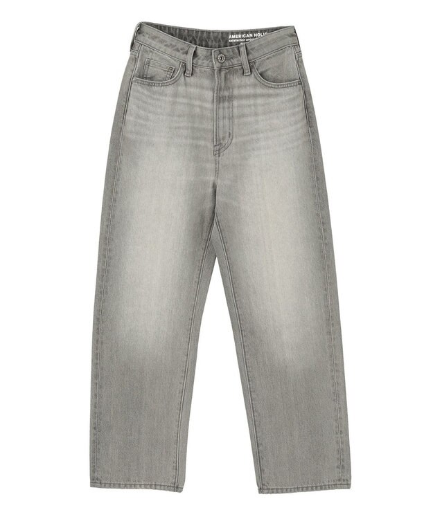 AMERICAN HOLIC ルーズストレートデニムパンツ Gray