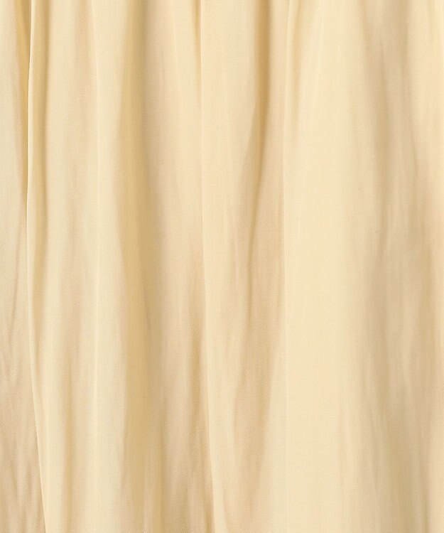 組曲 【洗える】ギャザーライトデシン パンツ ロング丈 イエロー系