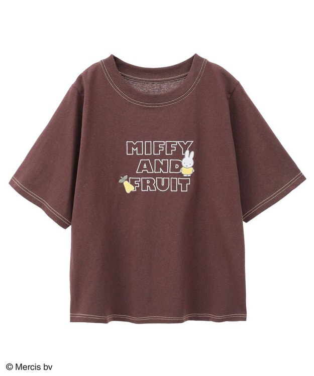 Green Parks ｍｉｆｆｙ／フロントロゴ刺しゅうＴシャツ Brown