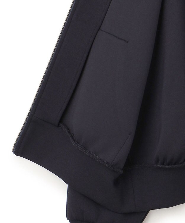 UNFILO L ダブルフェイス ZIPパーカー ネイビー