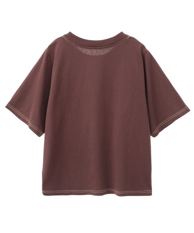 Green Parks ｍｉｆｆｙ／フロントロゴ刺しゅうＴシャツ Brown