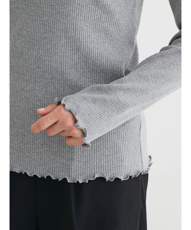 Green Parks ・ＥＬＥＮＣＡＲＥ　ＤＵＥ　テレコハイネックロンＴＥＥ Gray Mixture