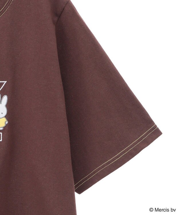 Green Parks ｍｉｆｆｙ／フロントロゴ刺しゅうＴシャツ Brown