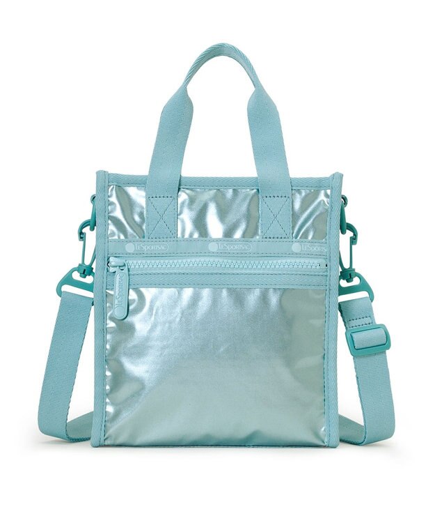LeSportsac MINI N/S TOTE/アクアブルーシャイン アクアブルーシャイン